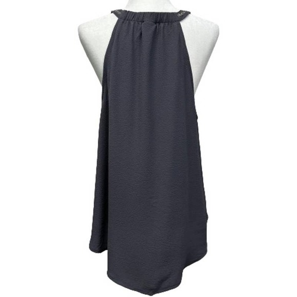 TORRID Embellished Neck Crepe Tank Top Charcoal Grey Size‎ 1/XL - Picture 6 of 9